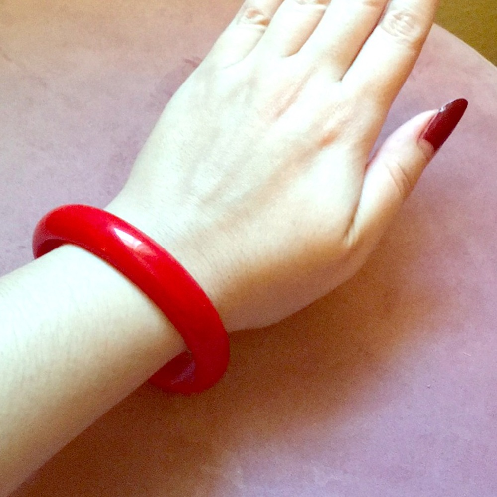 Vintage red bangle